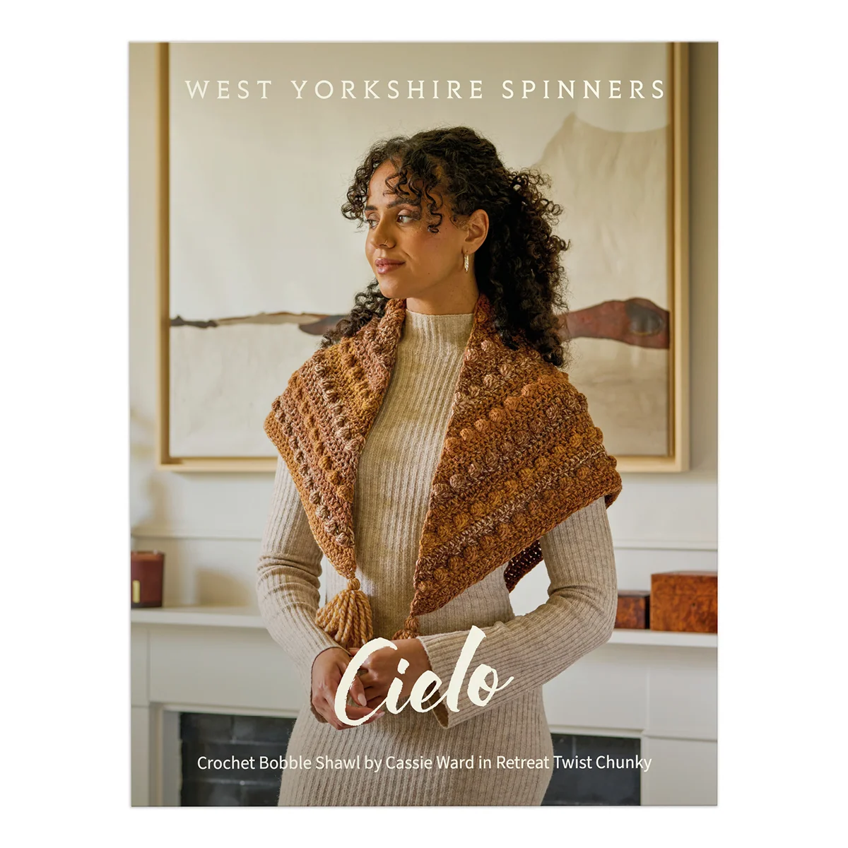 Crochet Cielo Bobble Shawl in West Yorkshire Spinners Retreat Twist Chunky