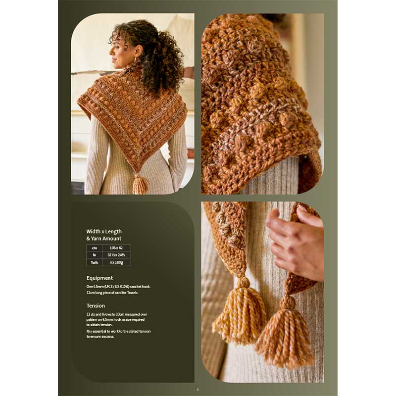 Crochet Cielo Bobble Shawl in West Yorkshire Spinners Retreat Twist Chunky - Image 2