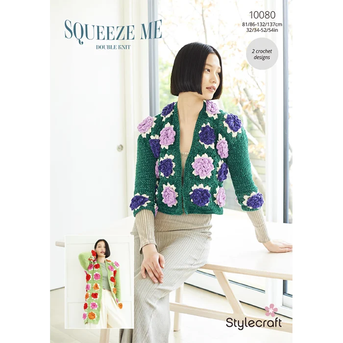 Crochet Jackets in Stylecraft Squeeze Me Dk