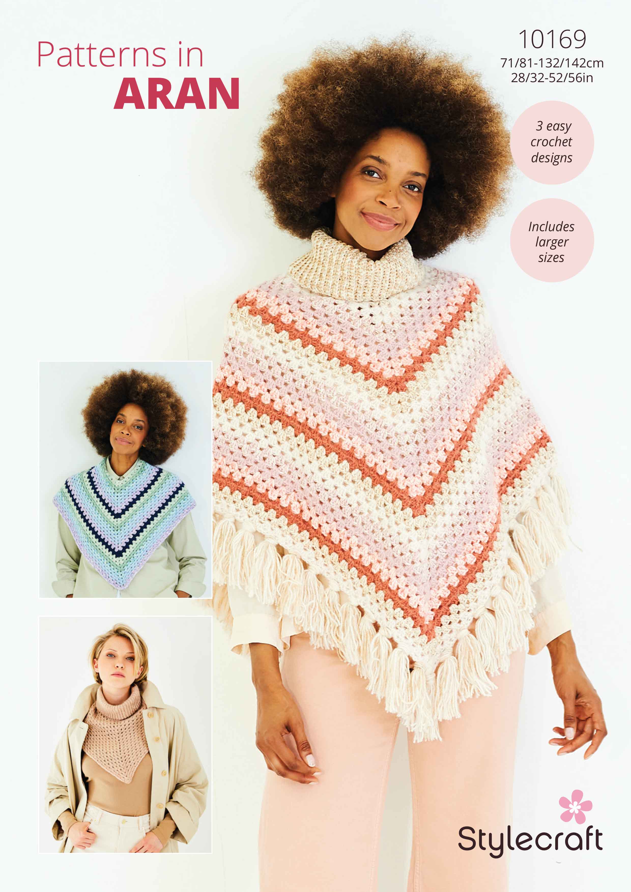 Crochet Ponchos & Dickie in Stylecraft Serene Aran and Grace Aran - Digital Version 10169 - Image 3