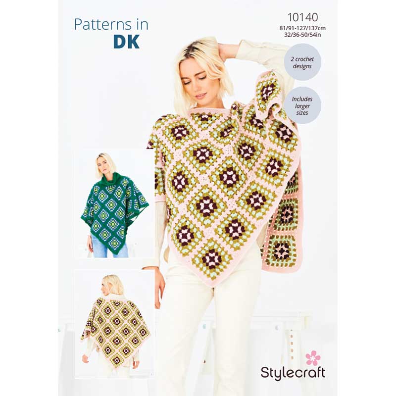 Crochet Poncho's in Stylecraft Special Dk - Digital Version 10140