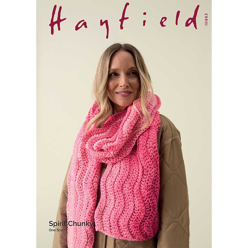 Crochet Scarf in Hayfield Spirit Chunky
