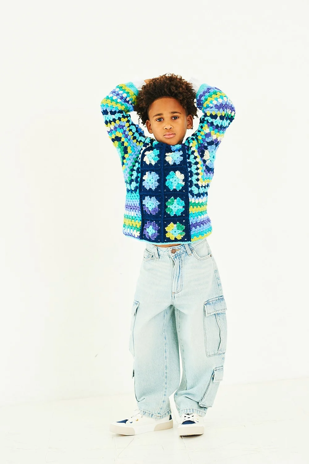 Crochet Sweater, Cardigan and Scarf in Stylecraft Merry Go Round DK & Special Dk - Image 4