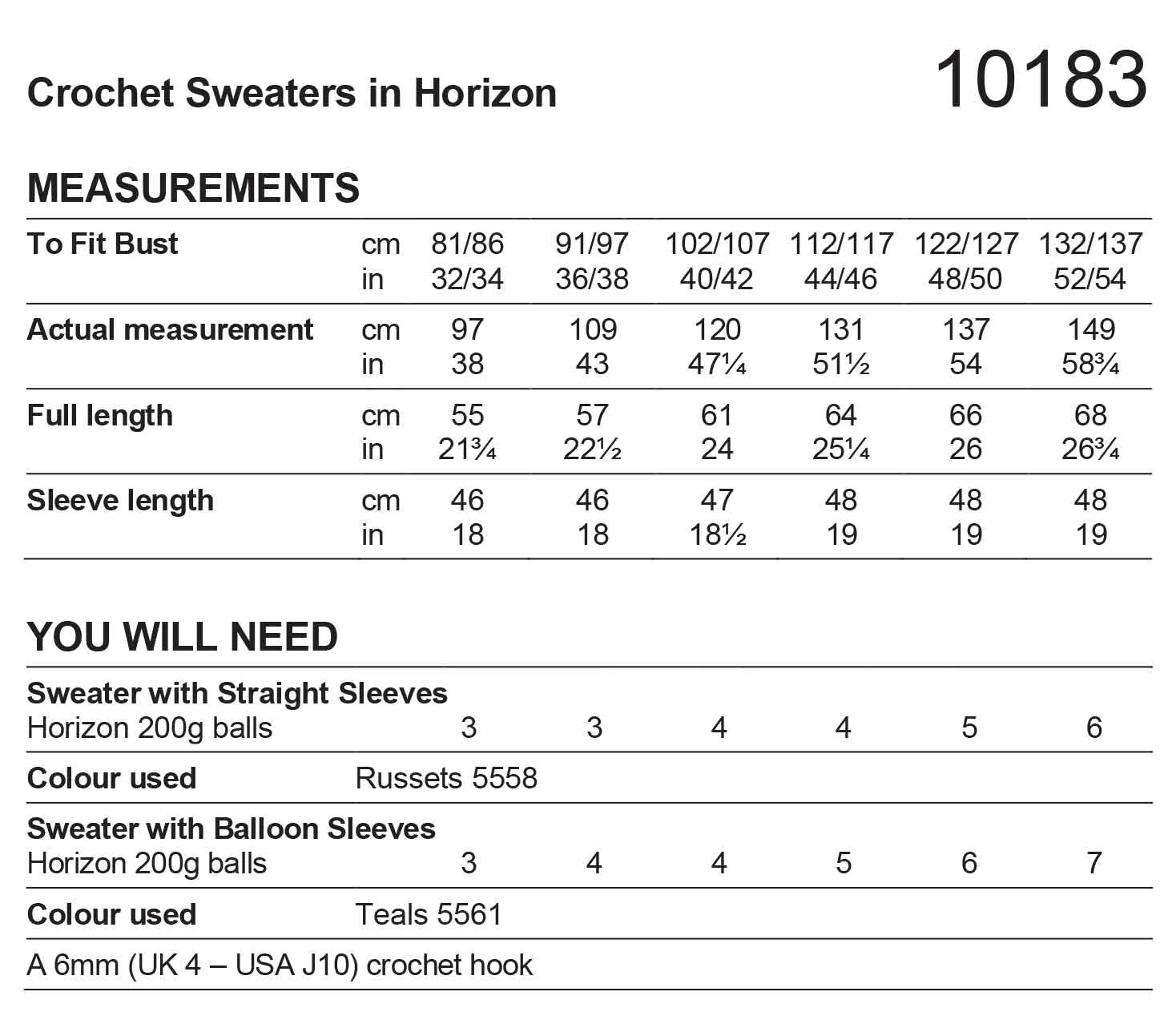 Crochet Sweaters in Stylecraft Horizon Chunky - Digital Version 10183 - Image 2