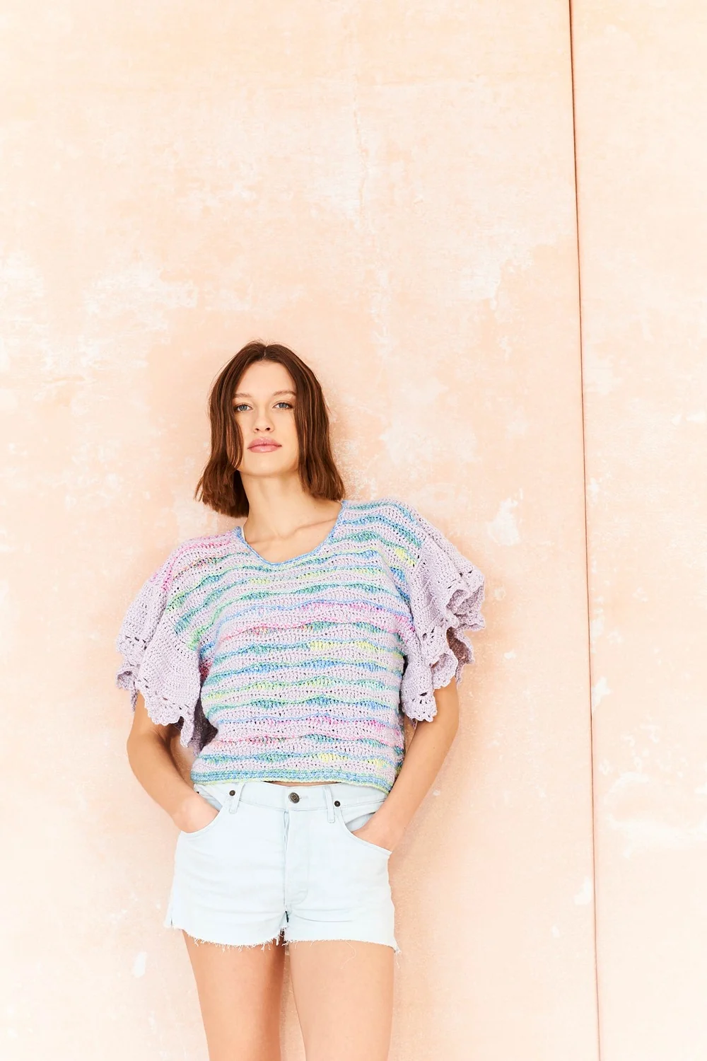 Crochet T Shirt & Sweater in Stylecraft Colour Burst & Cotton Twist - Image 3