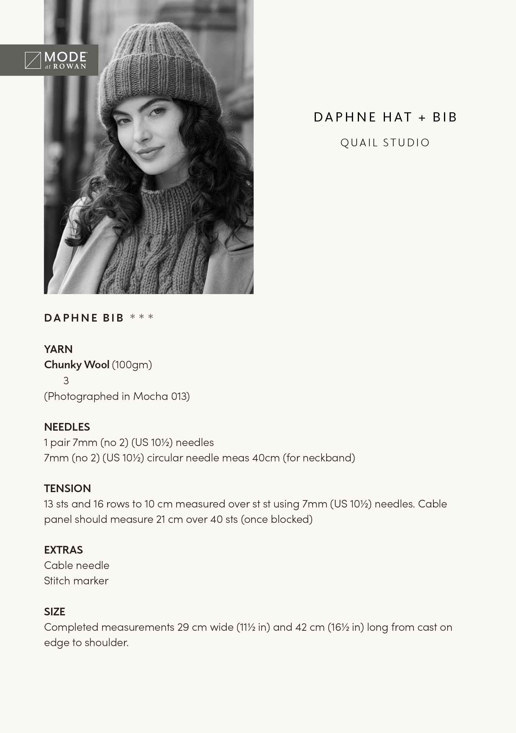 Daphne Hat & Bib in Mode Chunky Wool - Digital Version MIP65-M - Image 2