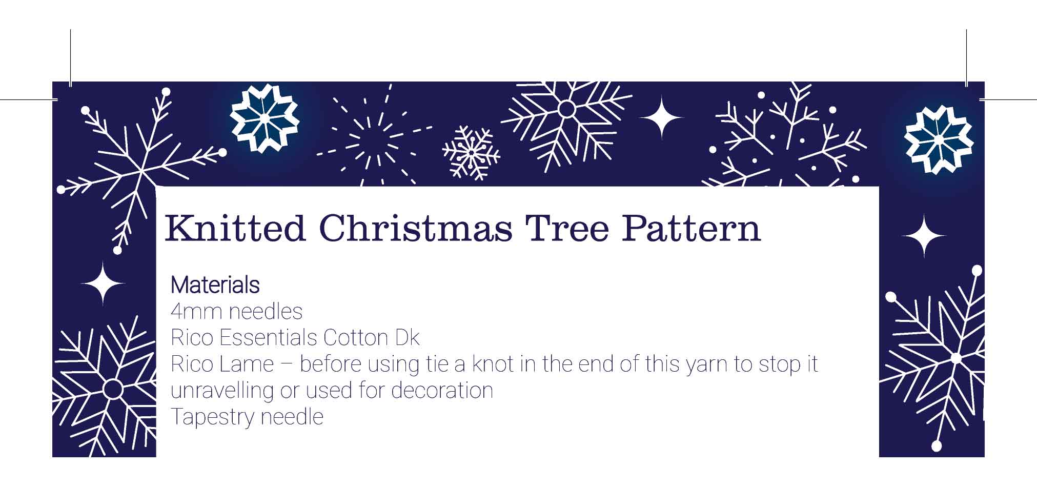 Deck the Halls Campaign - Knitted Christmas Trees by Sarah Hatton for Black Sheep Wools - Digital Version - Image 2