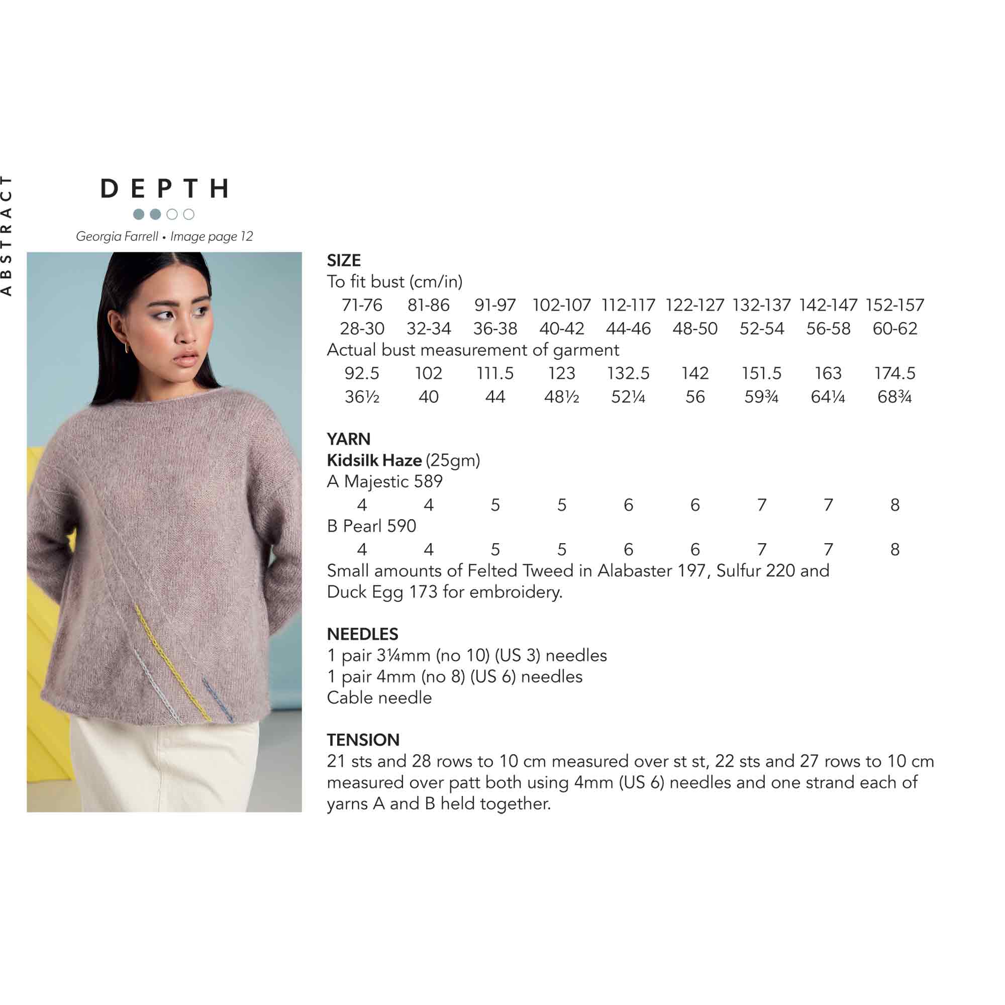 Depth Sweater in Rowan Kidsilk Haze - Digital Version - Image 2