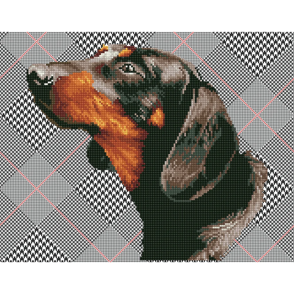 Diamond Dotz Diamond Painting Kit: Noble Dachsie