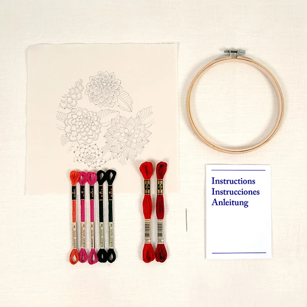 DMC - Dhalias Embroidery Kit - Image 2
