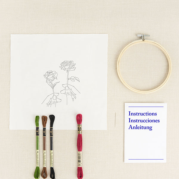 DMC - Rose in Hands Embroidery Kit - Image 2