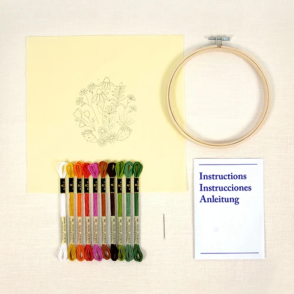 DMC - Mediterranean Garden Embroidery Kit - Image 2