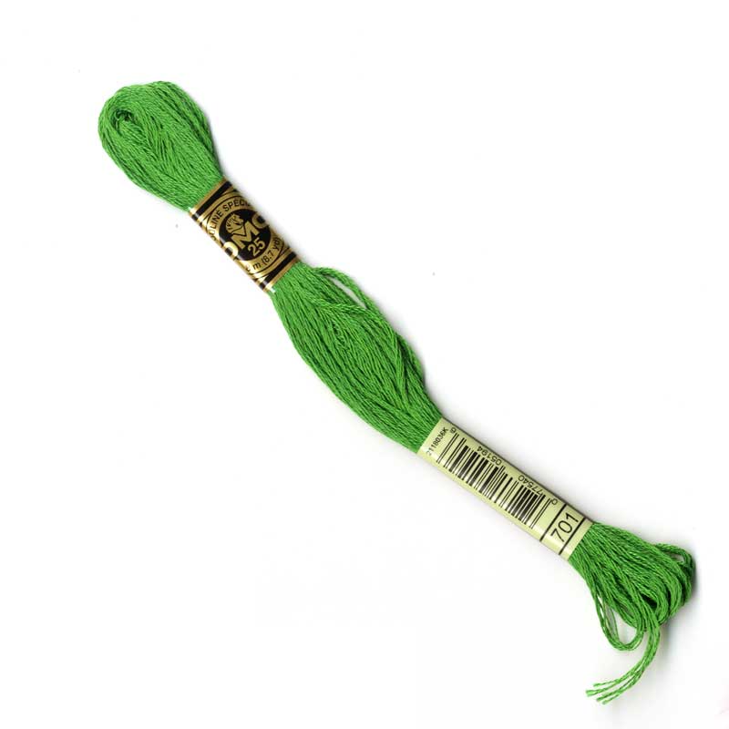DMC Stranded Cottons Embroidery Thread - Green - Image 2
