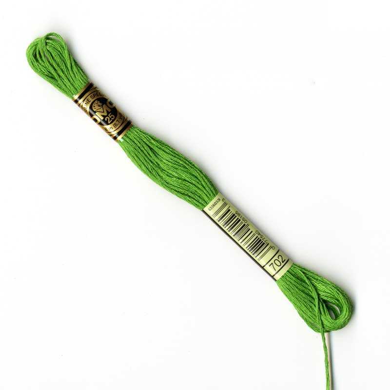 DMC Stranded Cottons Embroidery Thread - Green - Image 3
