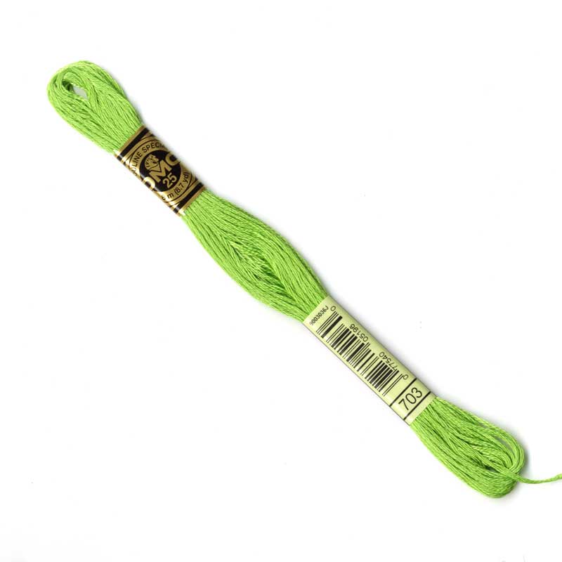 DMC Stranded Cottons Embroidery Thread - Green - Image 4