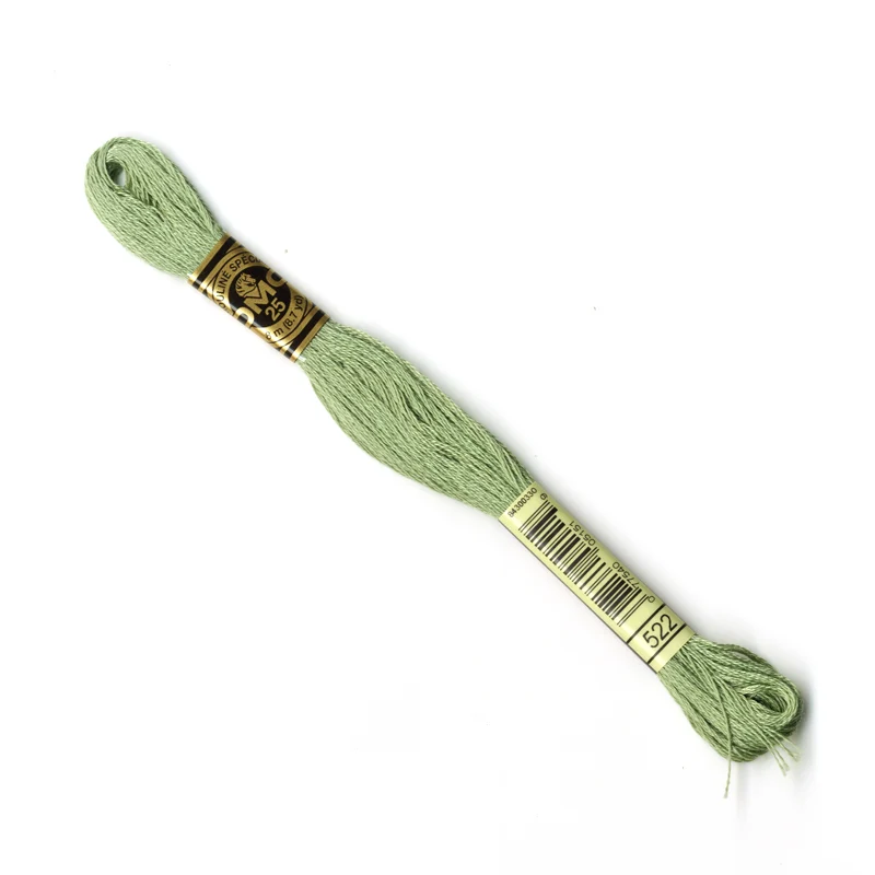 DMC Stranded Cottons Embroidery Thread - Muted Green - Image 14