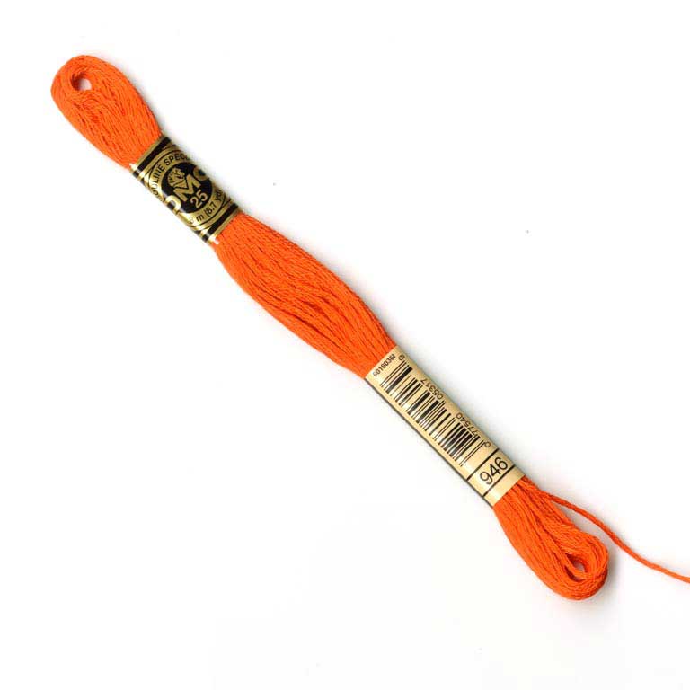 DMC Stranded Cottons Embroidery Thread - Orange - Image 10