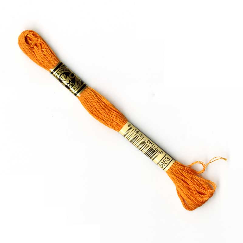 DMC Stranded Cottons Embroidery Thread - Orange - Image 15