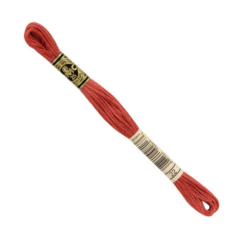 DMC Stranded Cottons Embroidery Thread - Orange - Image 4