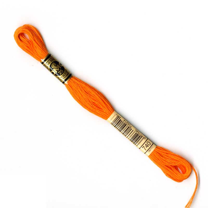 DMC Stranded Cottons Embroidery Thread - Orange - Image 7