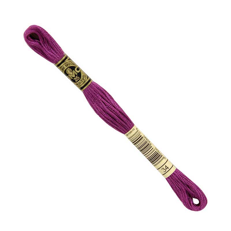 DMC Stranded Cottons Embroidery Thread - Purple - Image 5