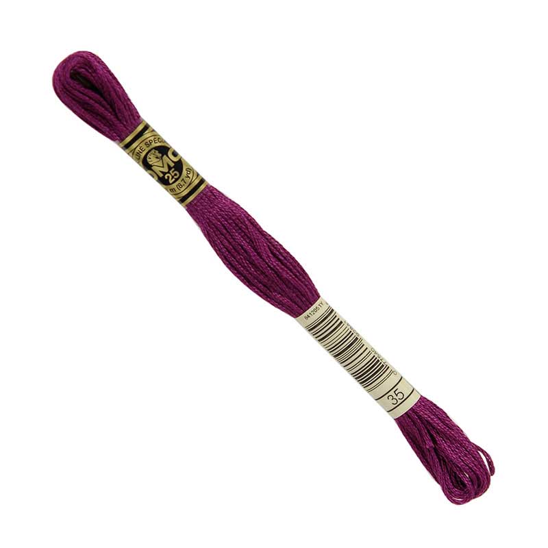 DMC Stranded Cottons Embroidery Thread - Purple - Image 6