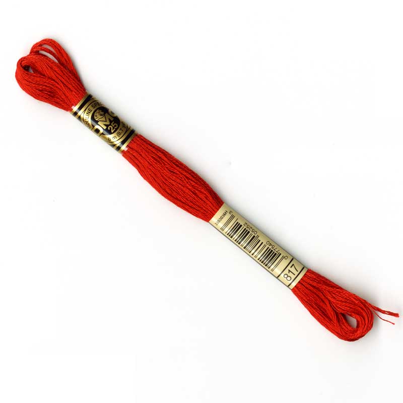 DMC Stranded Cottons Embroidery Thread - Red - Image 5