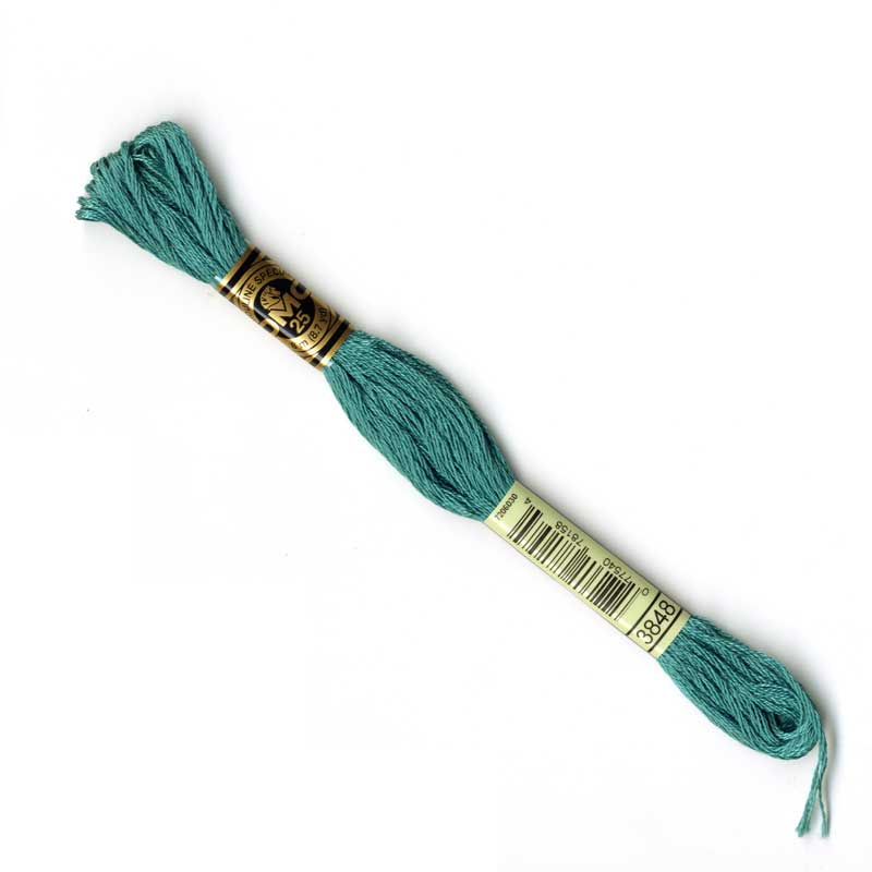 DMC Stranded Cottons Embroidery Thread - Teal - Image 15