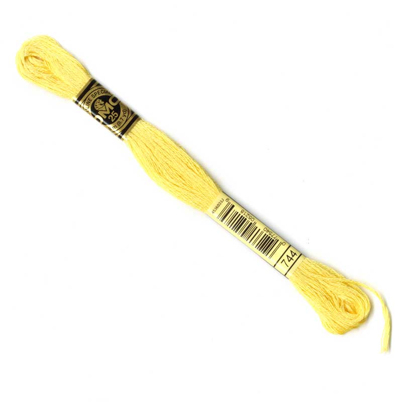 DMC Stranded Cottons Embroidery Thread - Yellow - Image 12