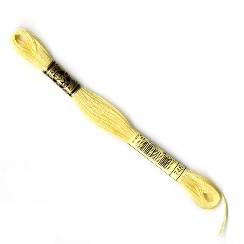 DMC Stranded Cottons Embroidery Thread - Yellow - Image 13