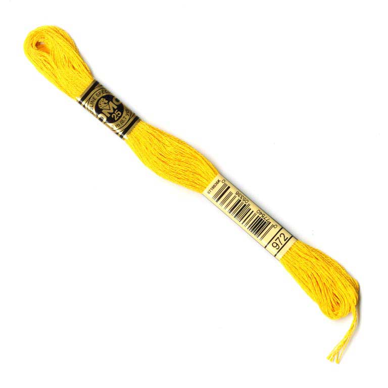 DMC Stranded Cottons Embroidery Thread - Yellow - Image 15