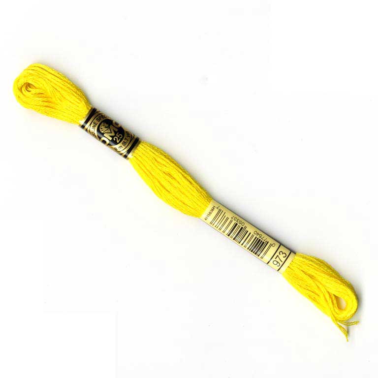 DMC Stranded Cottons Embroidery Thread - Yellow - Image 16