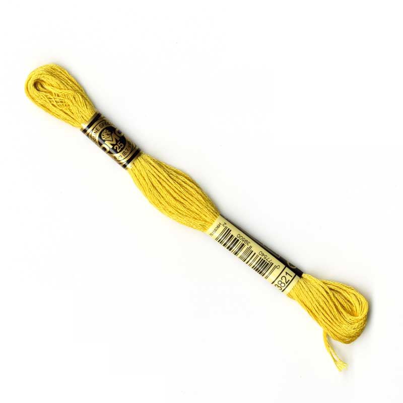 DMC Stranded Cottons Embroidery Thread - Yellow - Image 19