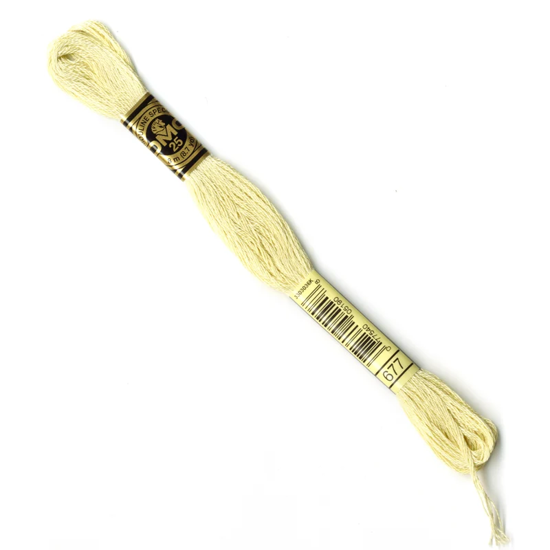 DMC Stranded Cottons Embroidery Thread - Yellow - Image 24
