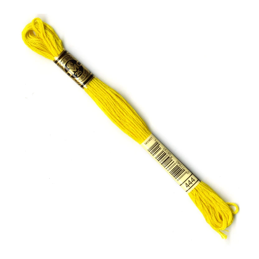 DMC Stranded Cottons Embroidery Thread - Yellow - Image 26