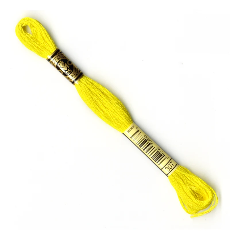 DMC Stranded Cottons Embroidery Thread - Yellow - Image 27