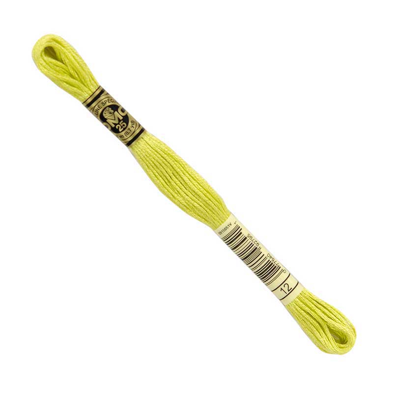 DMC Stranded Cottons Embroidery Thread - Yellow - Image 3