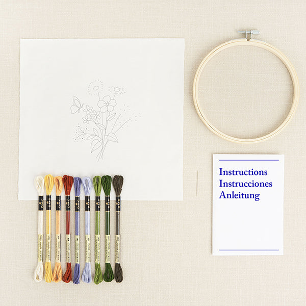 DMC - Sumptuous Summer Flowers Embroidery Kit - Image 2