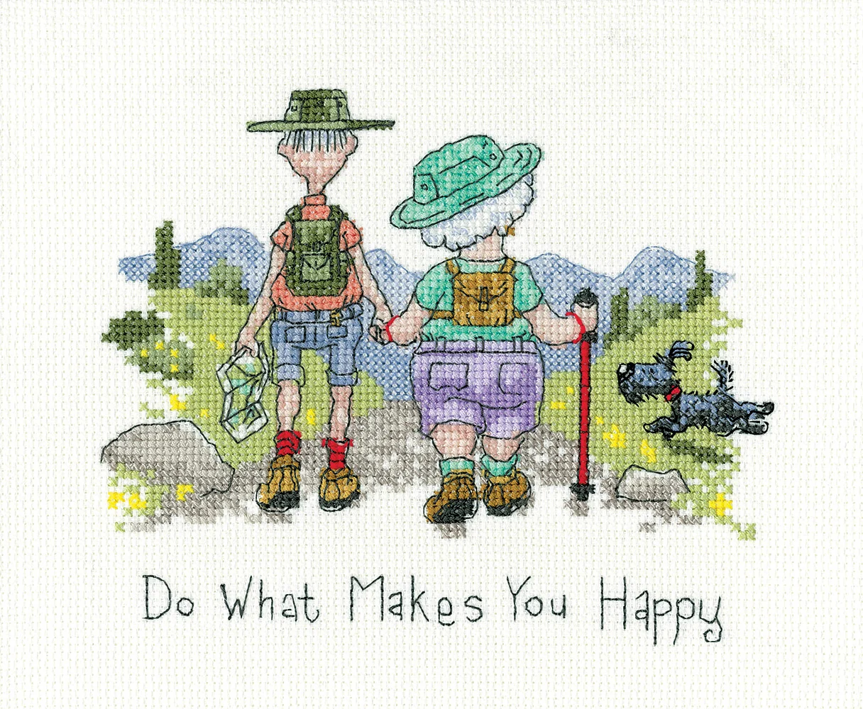 Do What Makes You Happy - Heritage Crafts Cross Stitch Kit