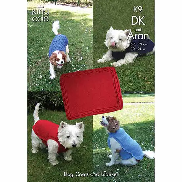 Dog Coats and Blanket in King Cole Dk