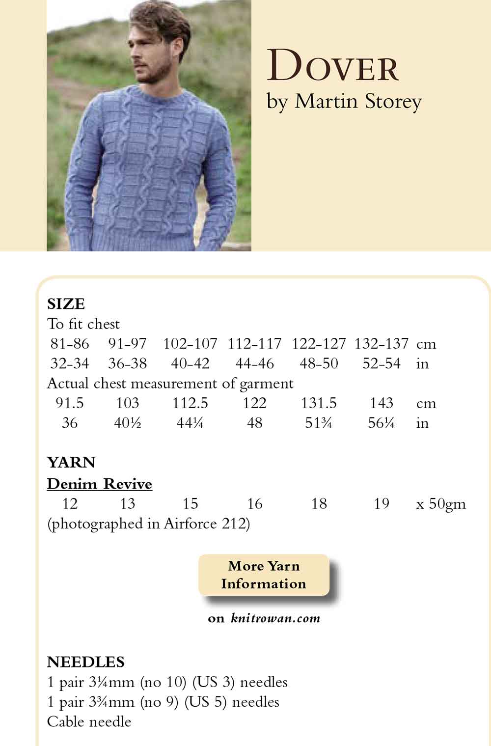 Dover Sweater in Rowan Denim Revive - Digital Version - Image 2