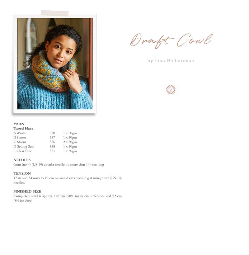 Draft Cowl in Rowan Tweed Haze - Digital Version - Image 2