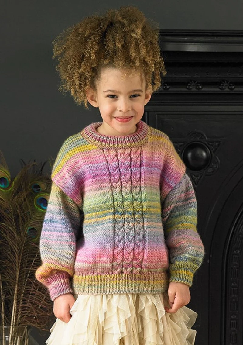 Dress and Sweater in James C Brett Emotions Dk - Image 3