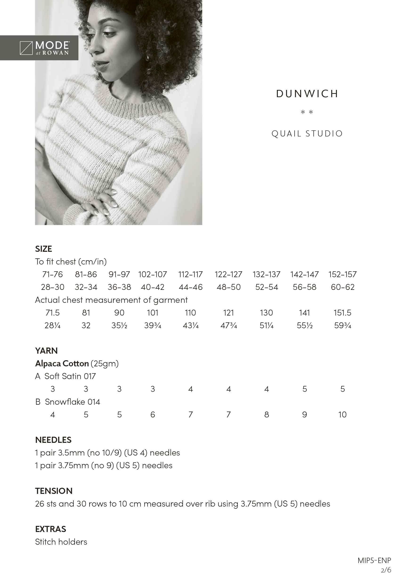 Dunwich in Mode at Rowan Alpaca Cotton - Digital Version MIP5-M - Image 2