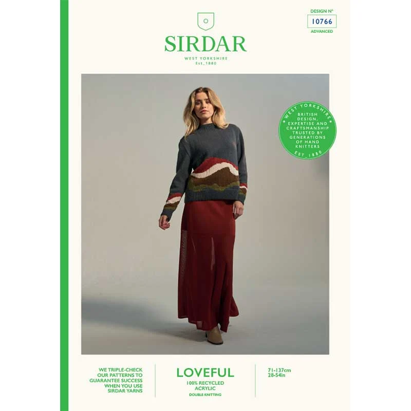 Earthscape Sweater in Sirdar Loveful Dk 100% Recycled