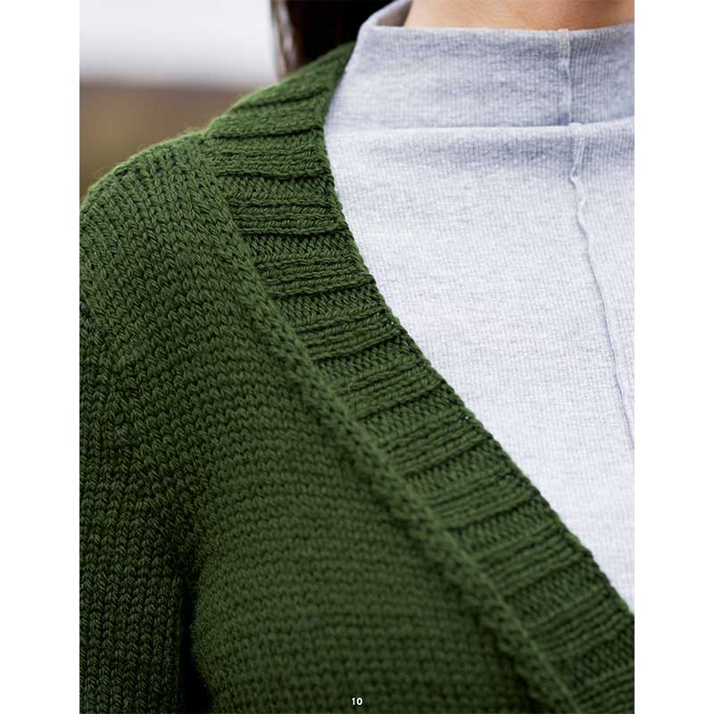 Edina Womens Deep Rib Jumper and Cardigan in West Yorkshire Spinners The Croft Aran - Digital Version DBP0287 - Image 3