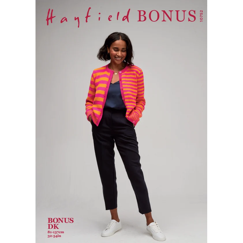 Electric Asymmetric Cardigan in Hayfield Bonus Dk - Digital Version 10752