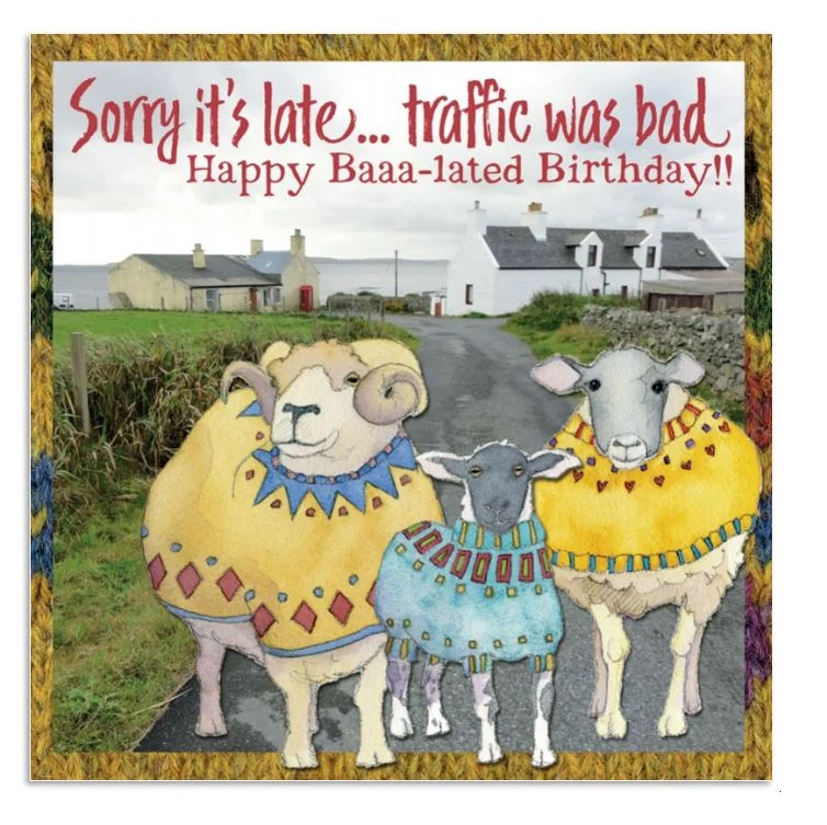 Emma Ball Greetings Card - Belated Birthday