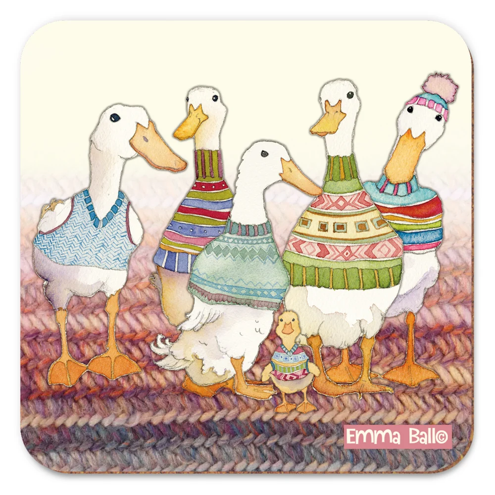 Emma Ball Single Coaster - Dapper Ducks