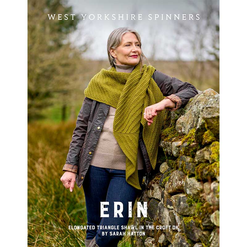 Erin Elongated Triangle Shawl in West Yorkshire Spinners The Croft Aran